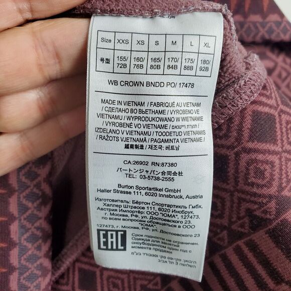 Burton Crown Bonded Pullover Hoodie Pockets Water Repellant Southwestern Sz M - Picture 11 of 12